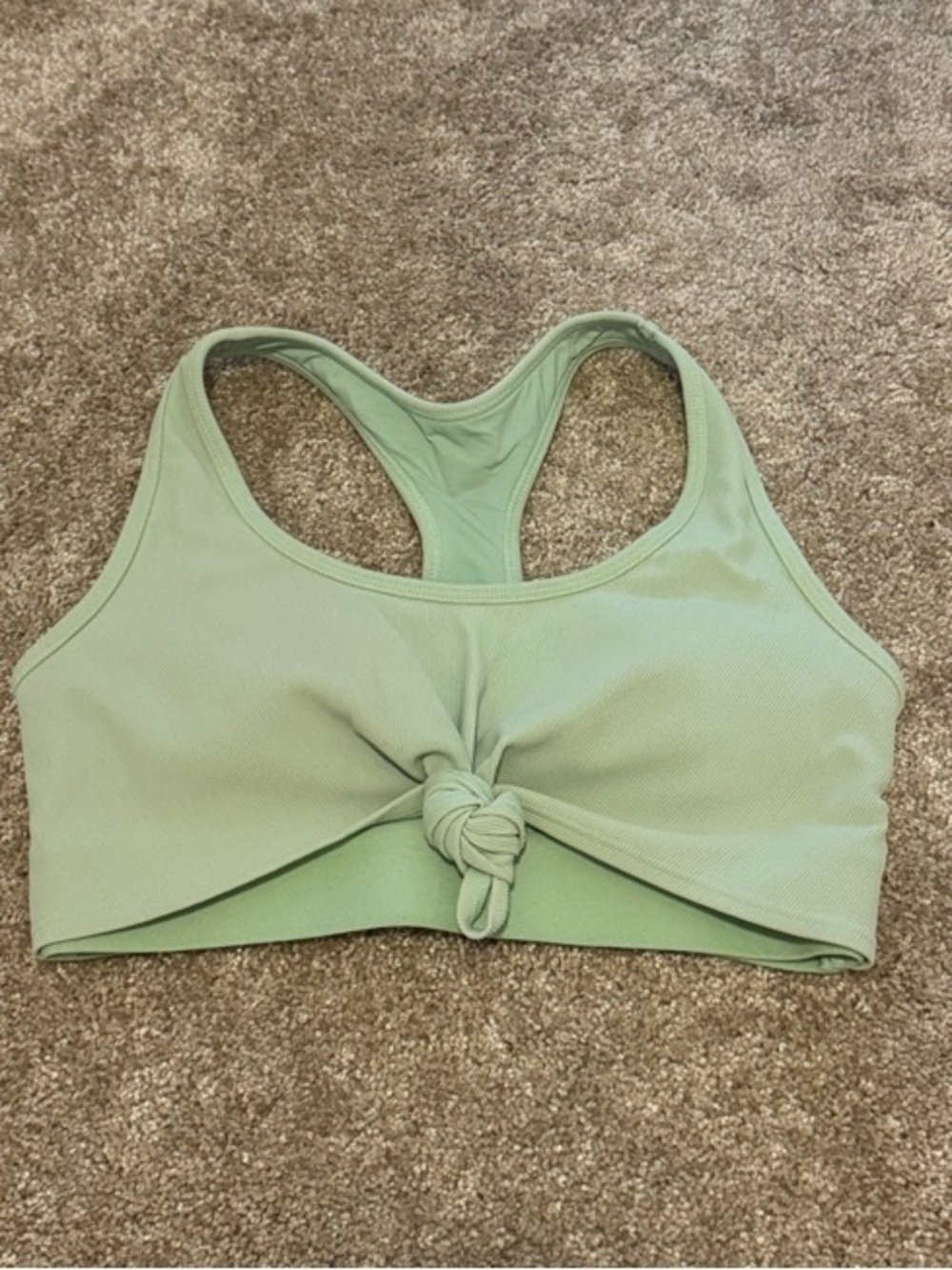 Light Green Racerback Sports Bra
